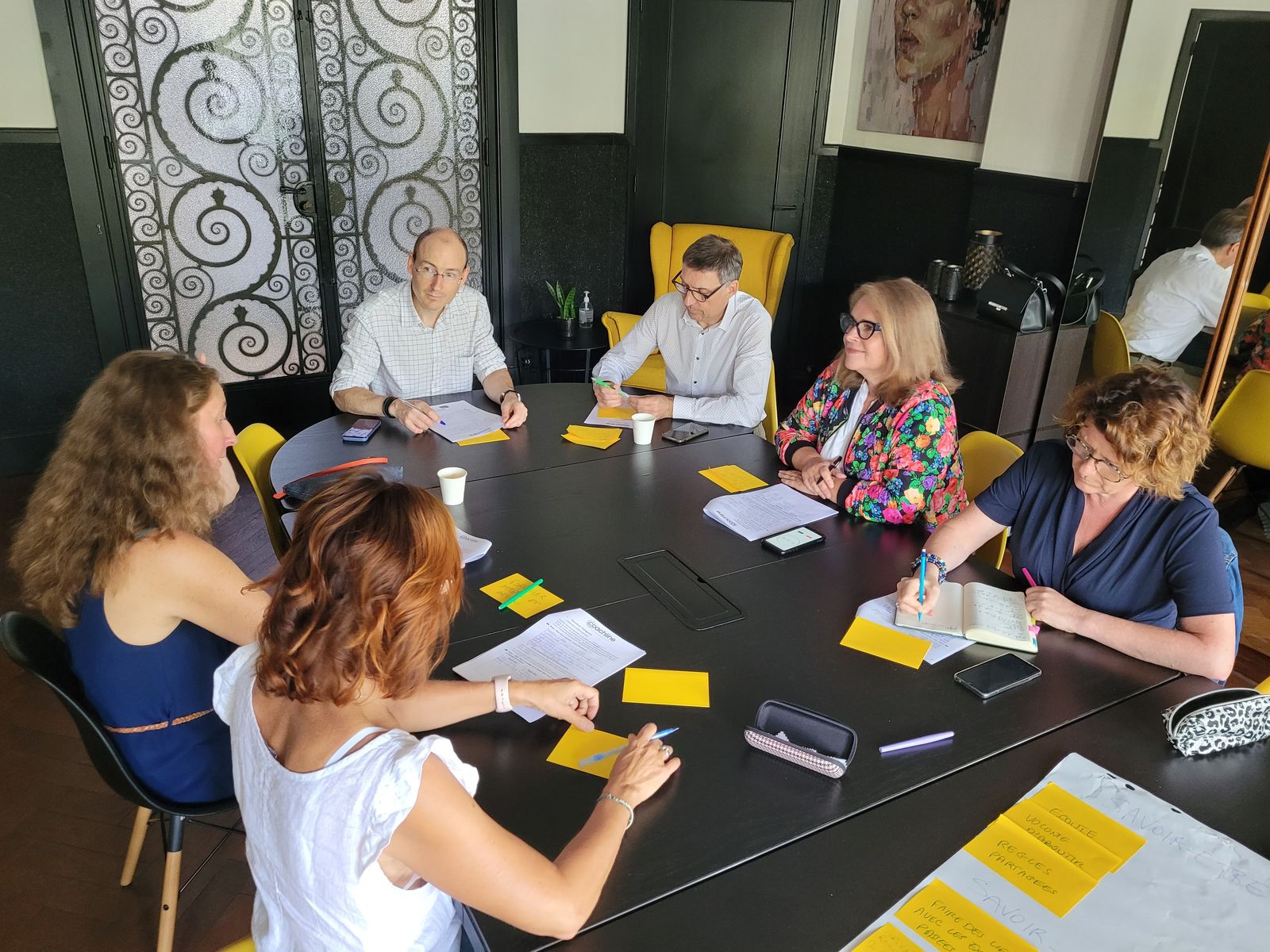 Travail collectif entre associés Coachline